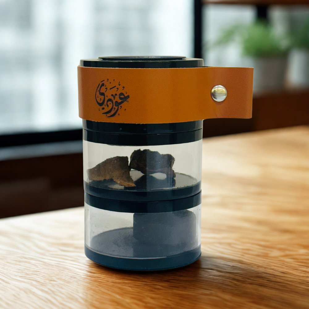 Acrylic Tiffin Travel Burner - Light Brown