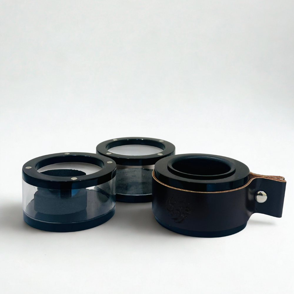 Acrylic Tiffin Travel Burner - Dark Brown