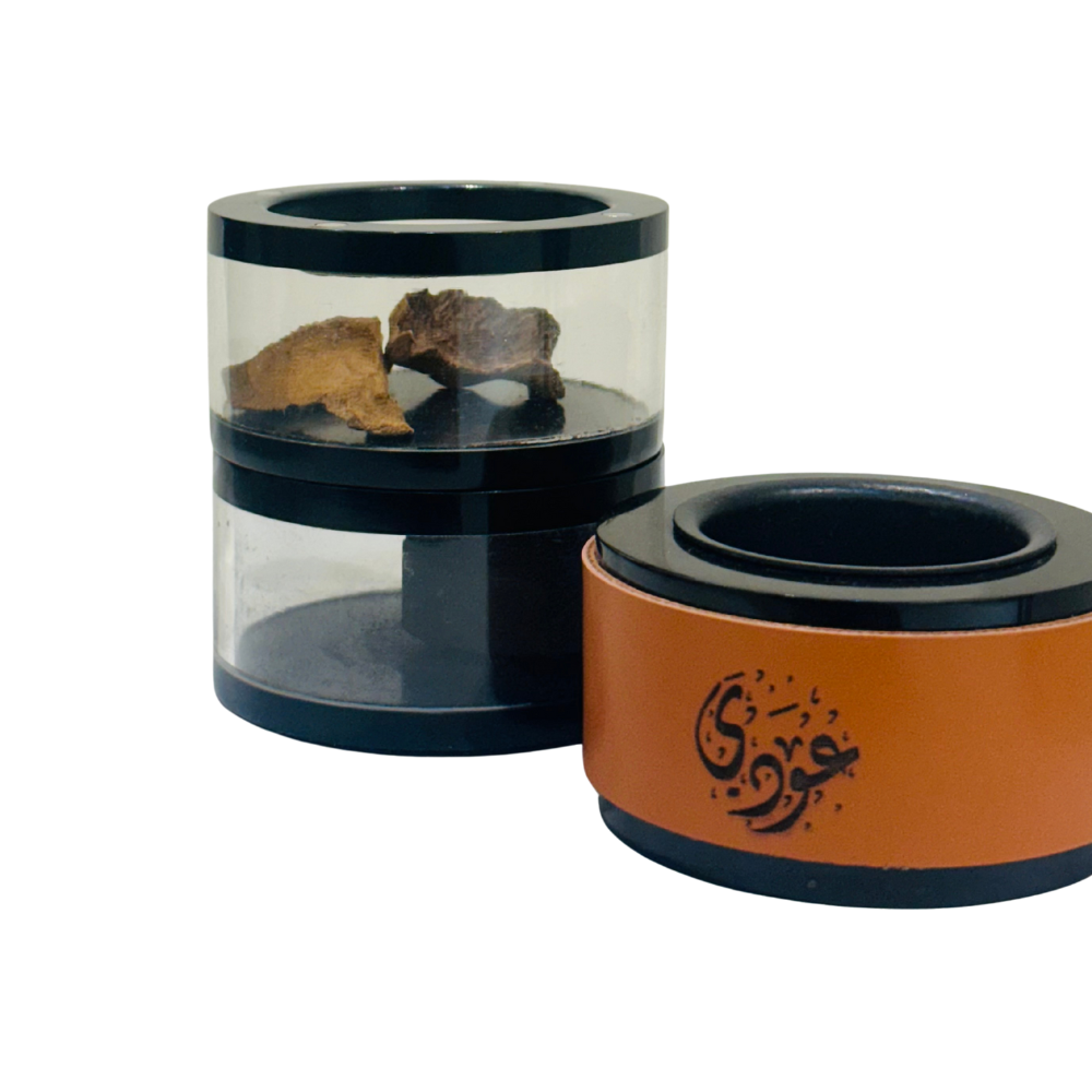 Acrylic Tiffin Travel Burner - Light Brown