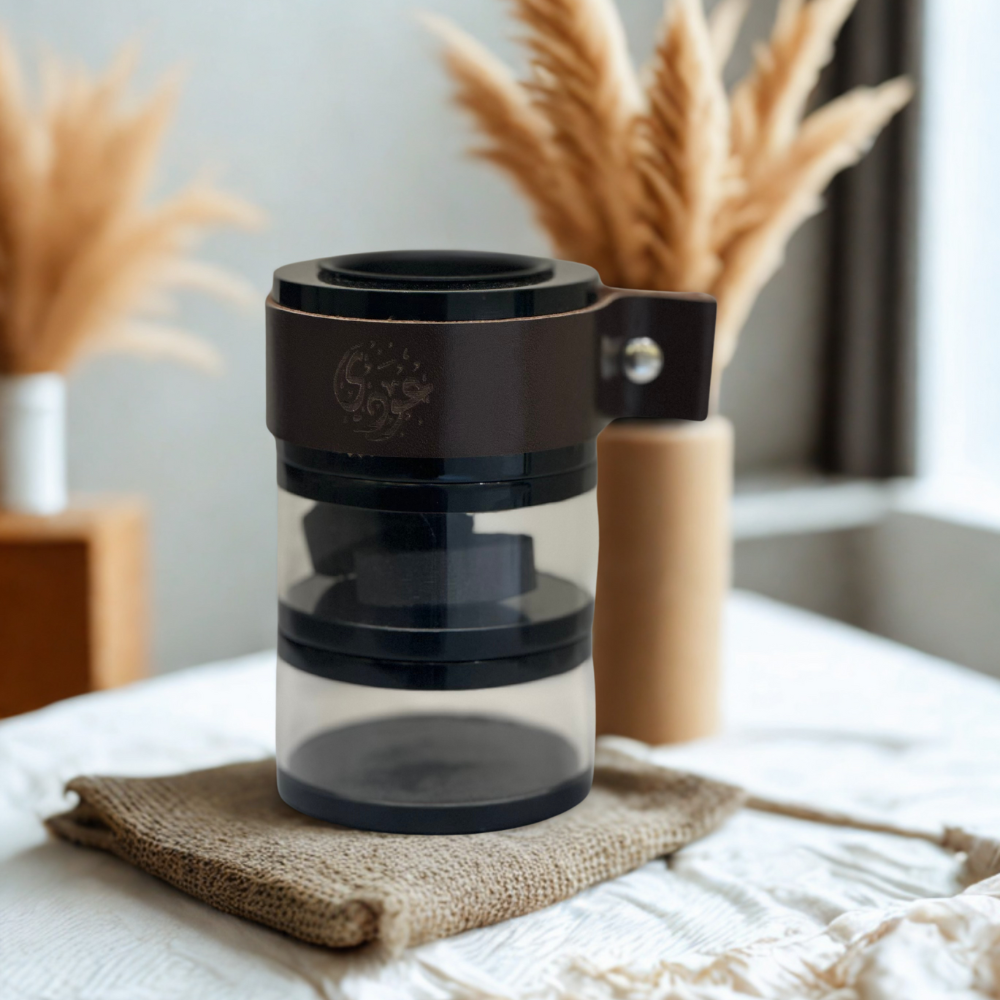 Acrylic Tiffin Travel Burner - Dark Brown